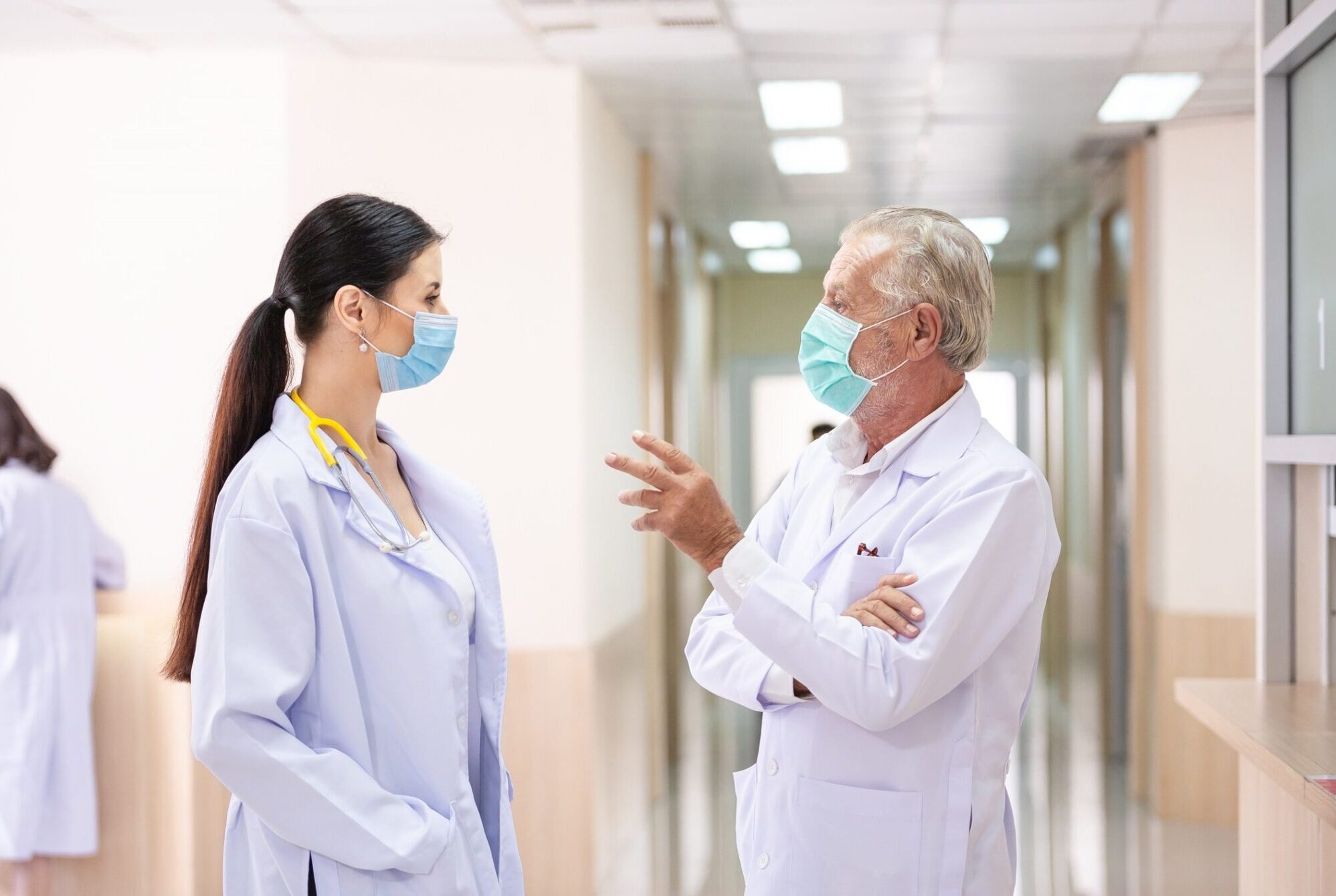 doctors talking